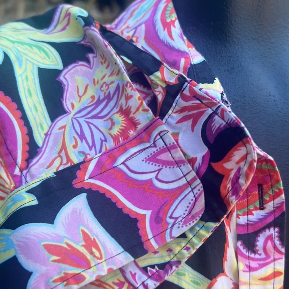 Ralph Lauren NWOT 3/4 sleeve button up beautiful bright floral print size 2XL - Picture 4 of 12